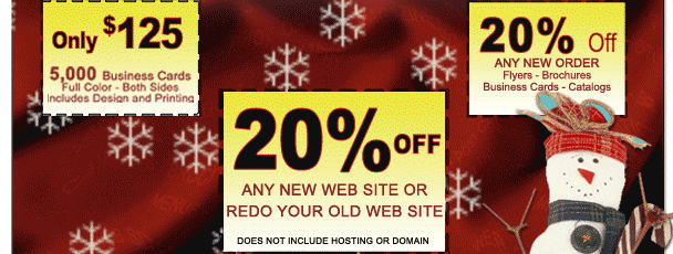 20 % Off on Web Sites